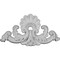 Ekena Millwork 16"W x 8 7/8"H x 1 1/2"P Shell Center Onlay ONL16X08X01SH - alternate 1